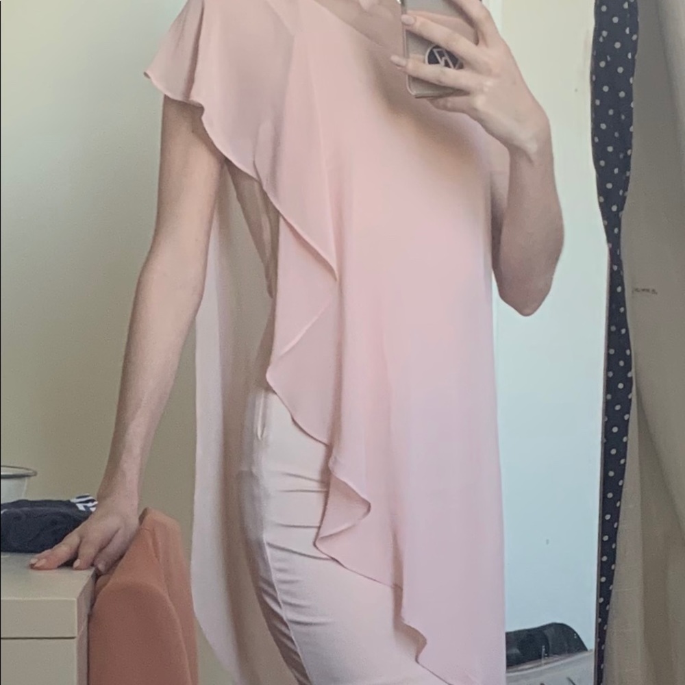 Bebe blush pink bodycon dress Fits XS/S worn once